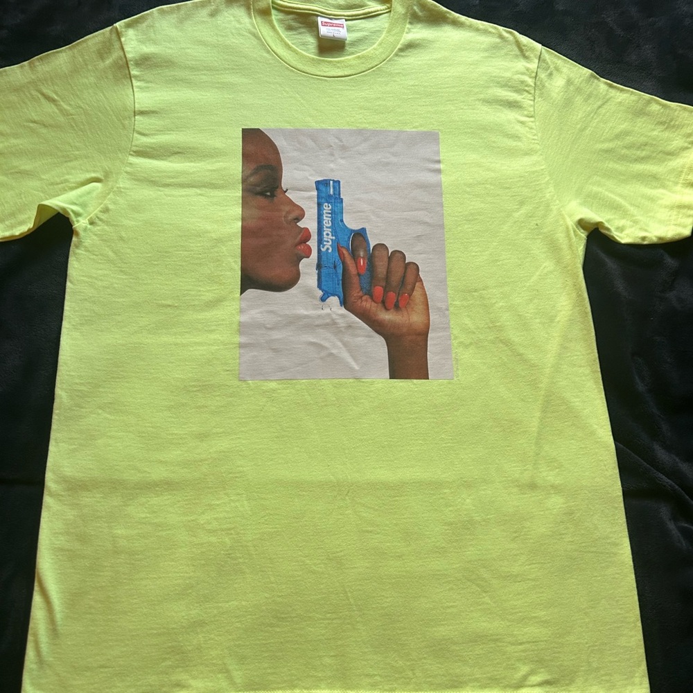 Supreme Water Pistol Tee – Bright Yellow / Neon